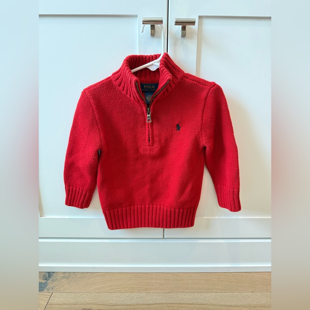 Polo Ralph Lauren Red Knit Sweater